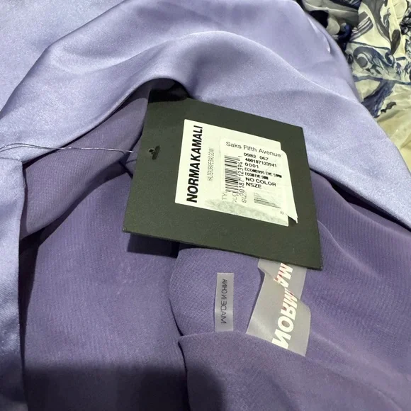 $325 NORMA KAMALI
Women's Bias-cut Satin Halter Gown In Lilac size Xl - Picture 7 of 8